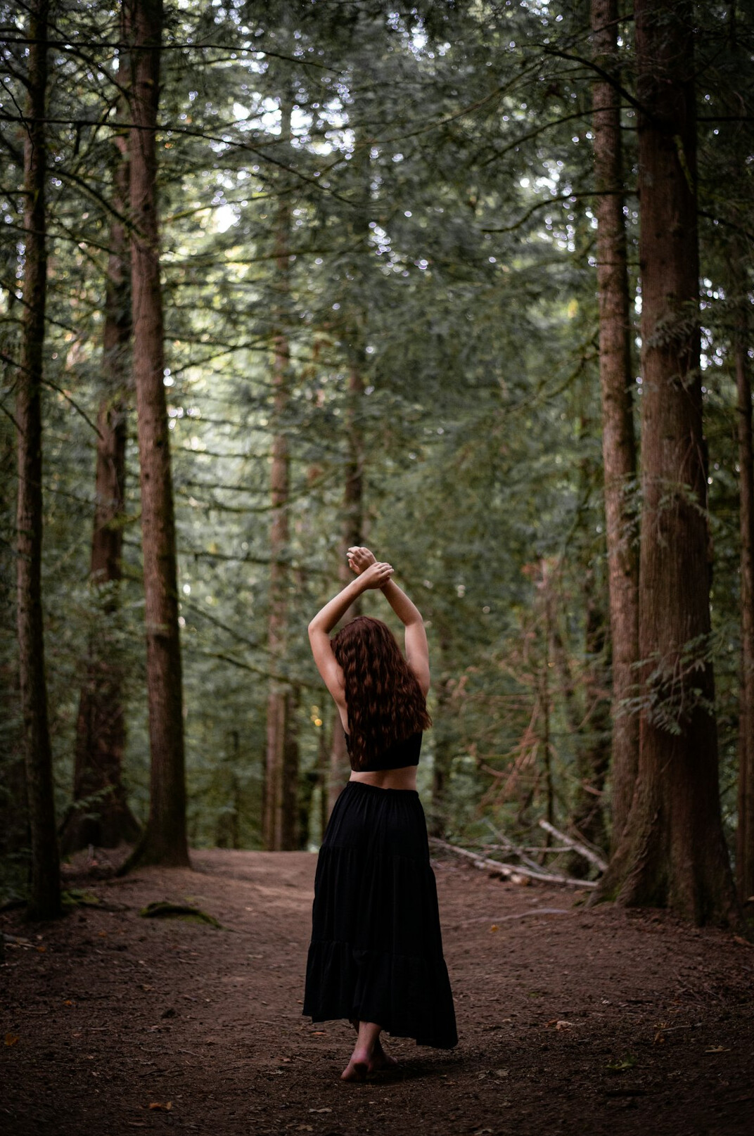 ancient pagan ritual in forest